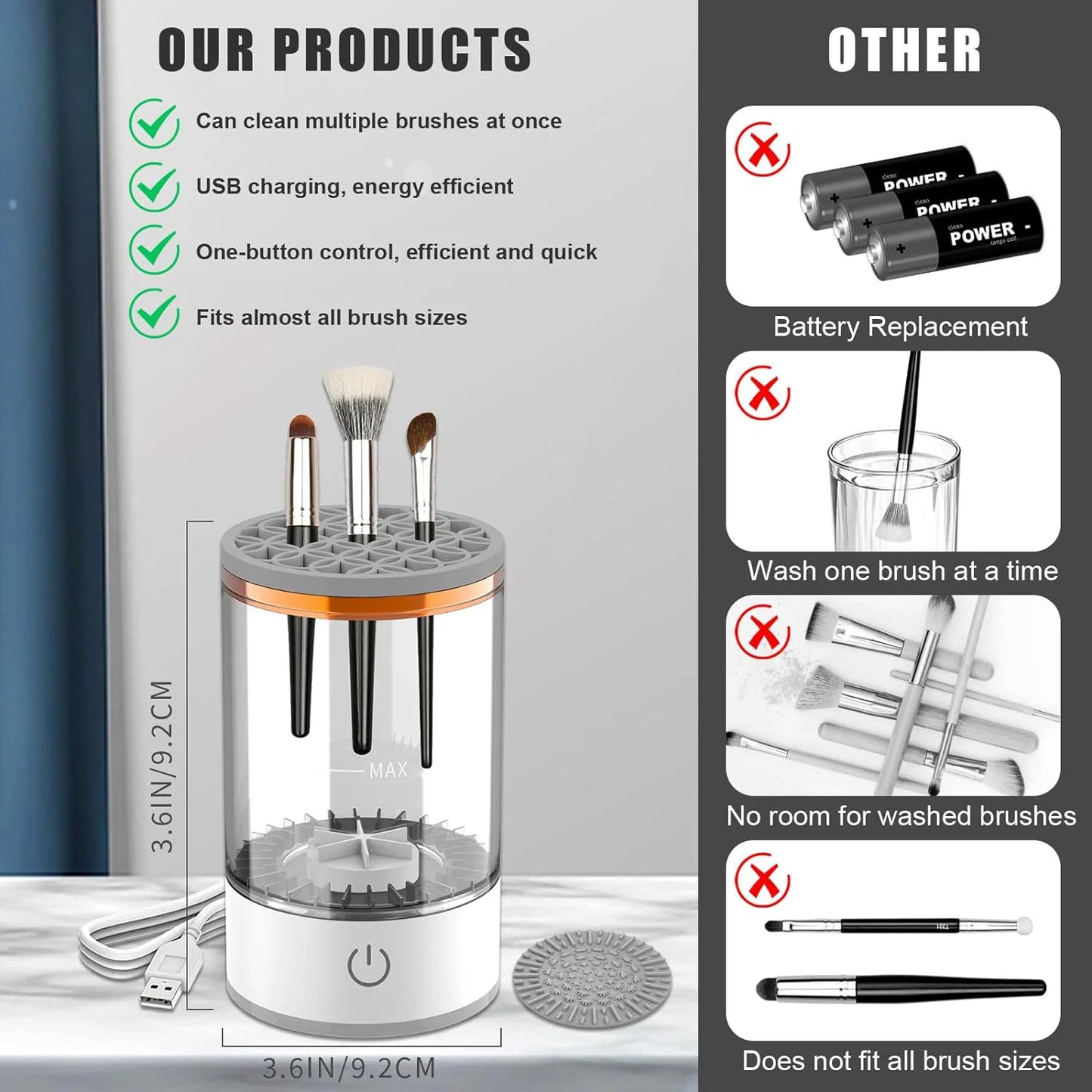 Limpiador de brochas eléctrico